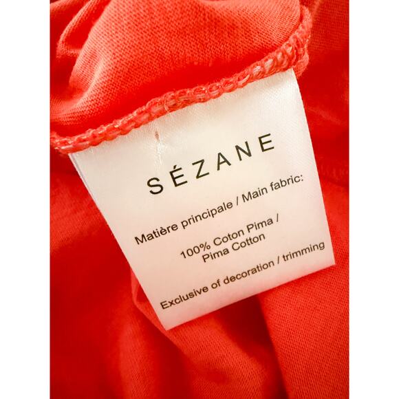 Sézane | Sezane | Darcy Summer Dress in Tangerine (Coral Orange Red) | Sz S - Picture 7 of 8
